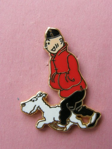 Pin tintin lotus - lotus, bleu