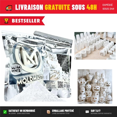 Poudre moulage 5kg plâtre - poudre,
