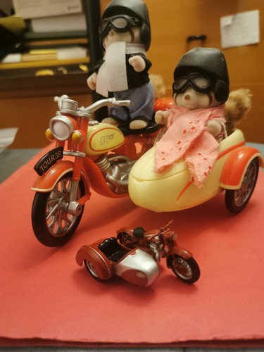 Jouet side car ratons - jouet,