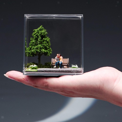 Vitrine miniature pour diorama
