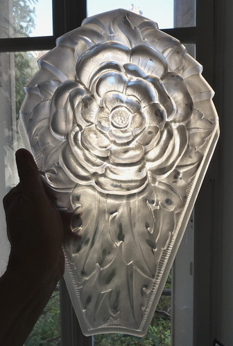 Très grande plaque art déco