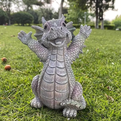 Statue dragon méditation - statue,