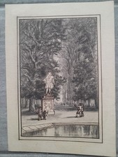 Dessin ancien scène école