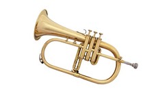 BRASS BB FLAT FLUGELHORN W/