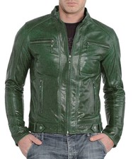 Blouson motard homme en cuir