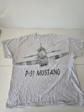 P-51 Mustang Airplane Shirt Men 3XL 2012 RC Plane Wear Big Print WWII Bomber 