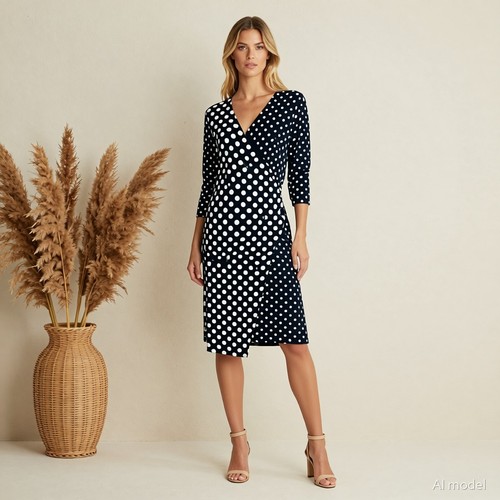 Retro rockabilly robe midi - retro,