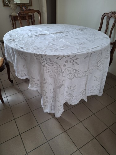 Nappe rectangulaire ancienne - nappe,