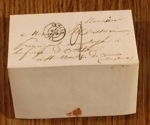 Vieux papier daté août - vieux,