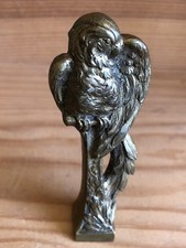 Parrot seal, stamp, bronze. Signed R. Gardille