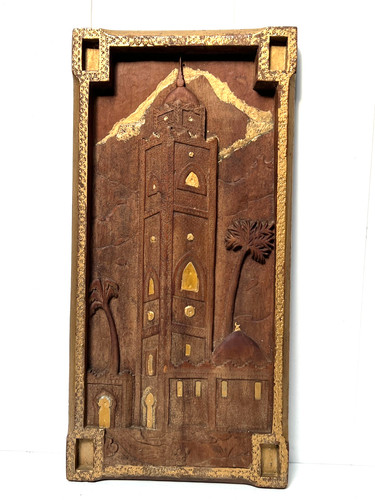 Panneau bois sculpté - bois, dÉcor