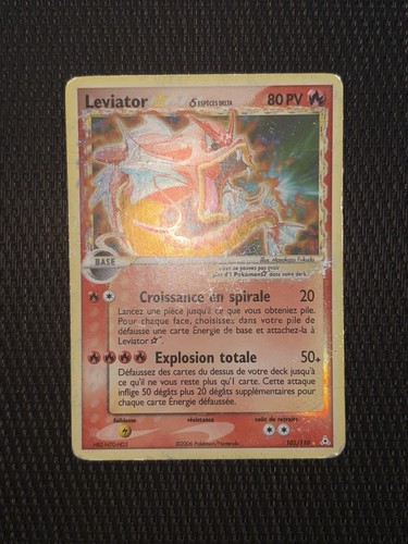 Carte pokémon léviator - carte, star