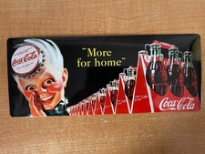 PLAQUE COCA COLA -DECO VINTAGE -27 CM X 11 CM