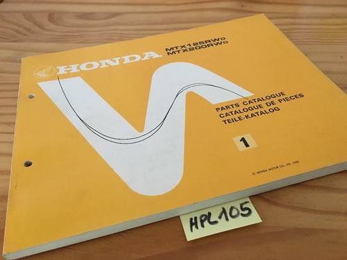 Honda mtx125rw mtx200rw - honda, d
