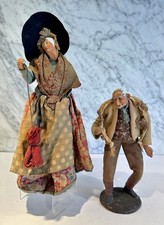 Santon Early Pair Dolls Vintage French Jouglas