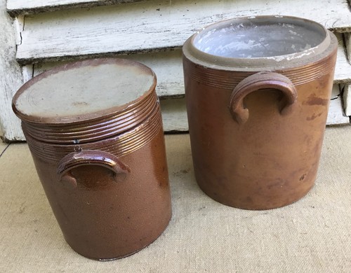 Pots graisse anciens - pots, à
