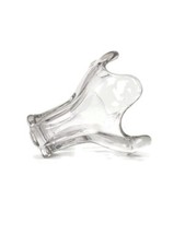 Luxval Val St Lambert Belgium Bowl Dish Centerpiece  Clear Crystal Marked