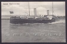 MALLE 01 NAVAL NAVIGATION SHIP - OSTENDA Ostend postcard travelled 1910