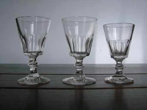 Lot verres anciens taille - lot,
