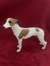 Whippet Brindle/ White Dog Figurine by Conversation Concepts - DF92B