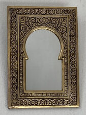 Miroir Marocain Orientale en laiton Or Arrondi Fait à la Main H17/L12 Neuf
