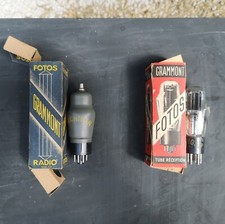 2 LAMPES TUBES RADIO GRAMMONT
