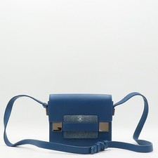 Delvaux Blue Leather Madame PM