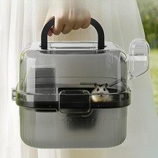 Cage multi-usages à double couche pour petits animaux, lapins, petits