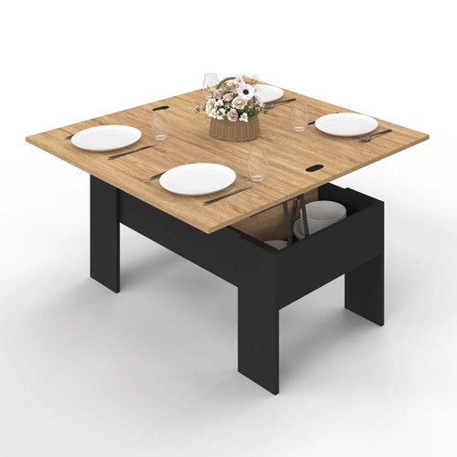 Table basse plateau relevable