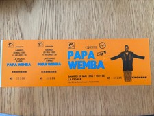 billet ticket place de concert  PAPA WEMBA