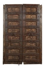 Porte Bois Massif Et Fer