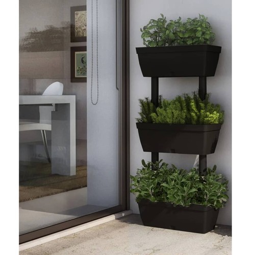 Jardinières anthracite - 6×,