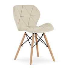 Fauteuil LAGO en velours beige
