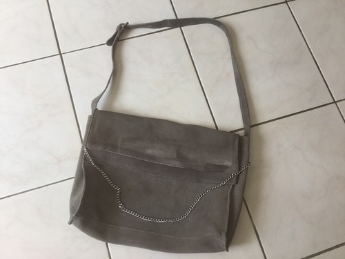 Sac cabas zara daim - daim, gris
