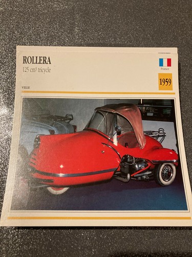 Carte fiche moto collection - carte,