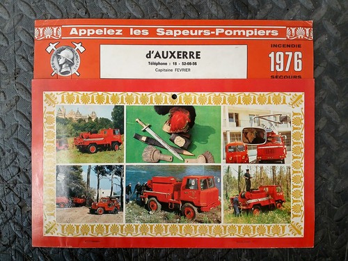 Ancien calendrier 1976 sapeurs - calendrier,