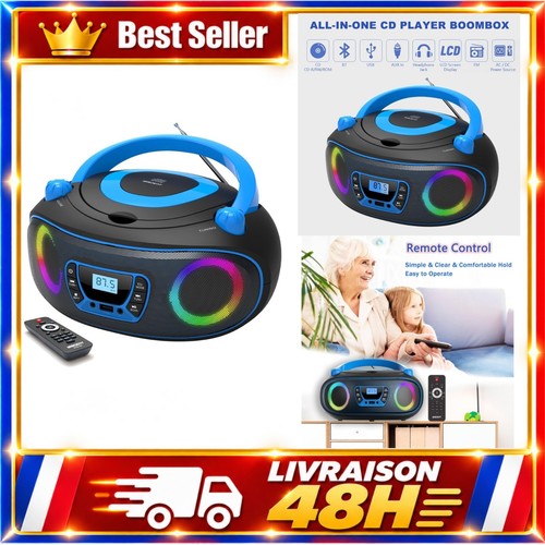 Lecteur portable boombox - cd,