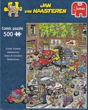 Jan Van Haasteren 500 pc Puzzle Scooter Scramble