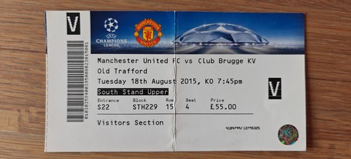 Billet 2015 manchester - manchester, united