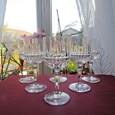 6 verres à eau en cristal de