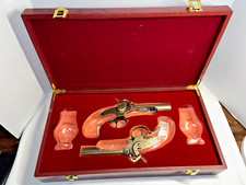 H. DERINGER BOURBON DUELING GLASS/METAL PISTON SET W/Presentation Case  (USA)