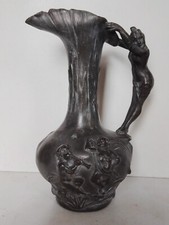 Pichet étain art nouveau