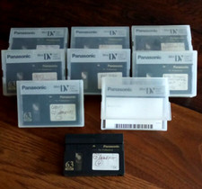 8 Panasonic Mini DV 63ME Master Cassettes