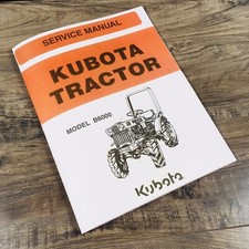 Kubota B6000 Tractor Service Manual Repair Shop Workshop Diesel 4x4