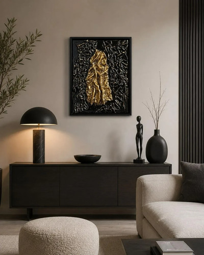 Tableau contemporain relief - tableau, en