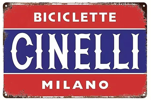 Plaque murale métal - murale, "cinelli"
