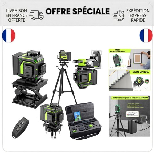 Niveau laser 360 vert - niveau, 4d
