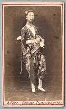 CDV 1870 Young Algerian in Karakou Photo Old Algeria Orientalism Moorish