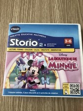 JEU LA BOUTIQUE DE MINNIE WALT DISNEY VTECH STORIO 2 FRANÇAIS RARE