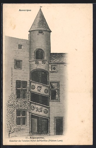 Cpa aigueperse escalier - cpa,